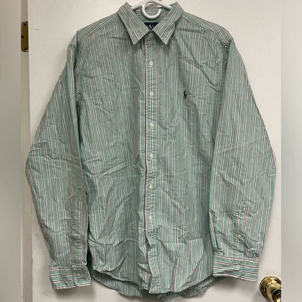 Men’s Polo Ralph Lauren Classic Fit Striped Dress Shirt XL